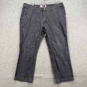 Mountain Khakis Pants Mens 38x26* Grey Khaki Canvas Broadway Fit Utility Work